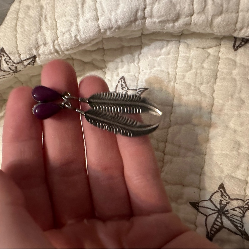 Feather earrings